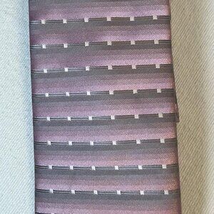 John Sparks Men’s Dress Tie Size 58” Dashes and Dots Wedding Business Formal